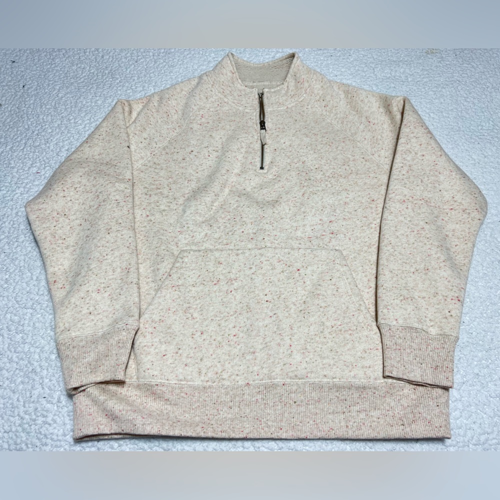 Flint and Tinder Pullover Mens Medium Sherpa Lined Quarter Zip Sweatshirt CLEAN